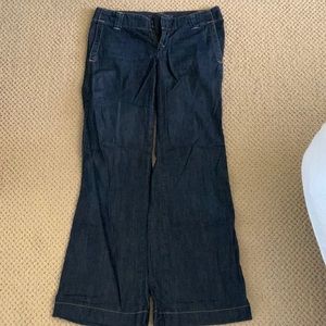 Banana Republic urban wide leg jeans